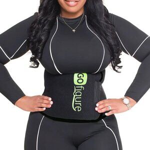 NWOT Go Figure! Plus XL/XXL Waist Trainer Trimmer Waist Tummy Wrap Up to 56"